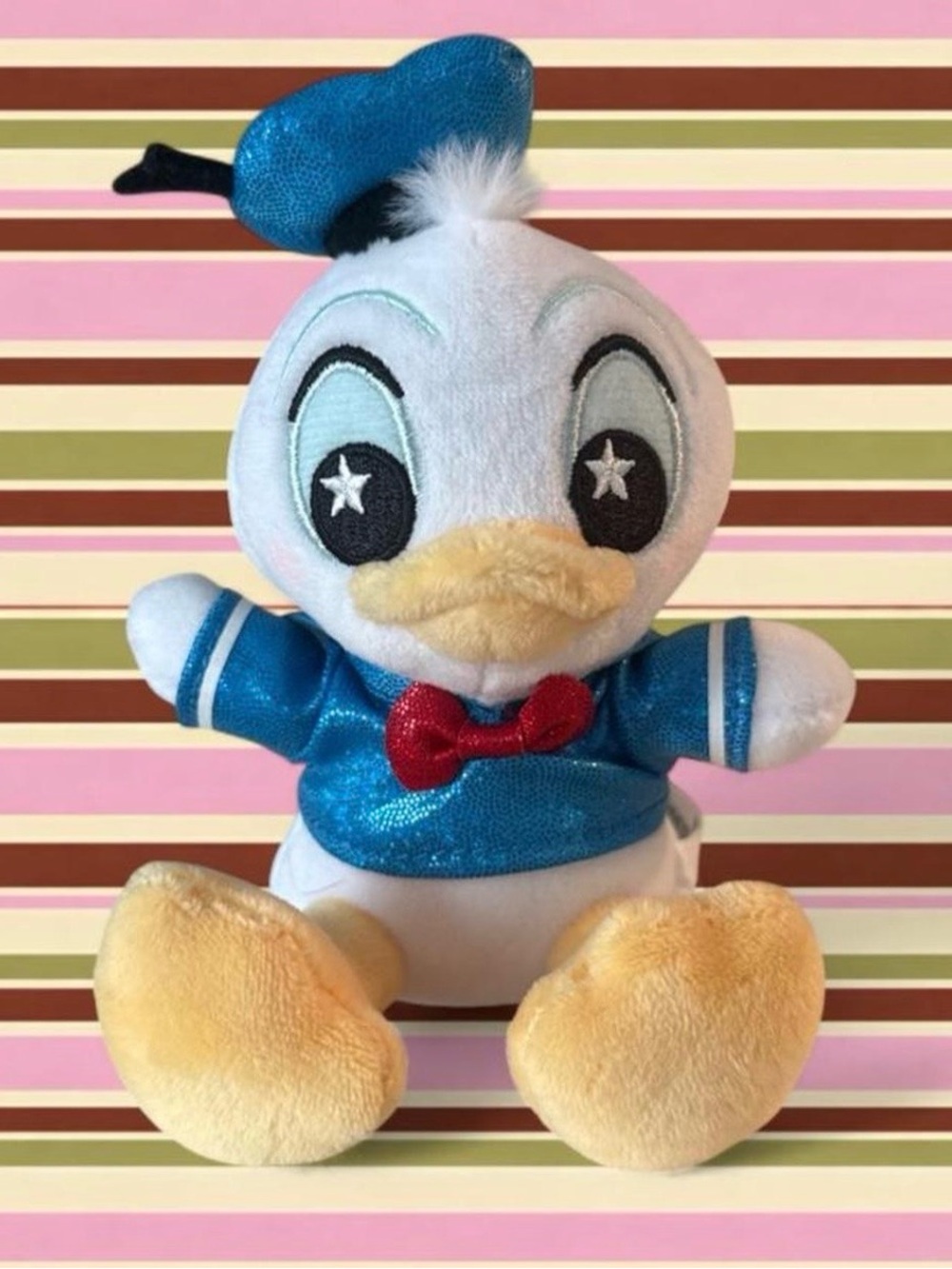 Disney Parks Wishables Shimmer Mickey & Friends Donald Duck 6" Plush